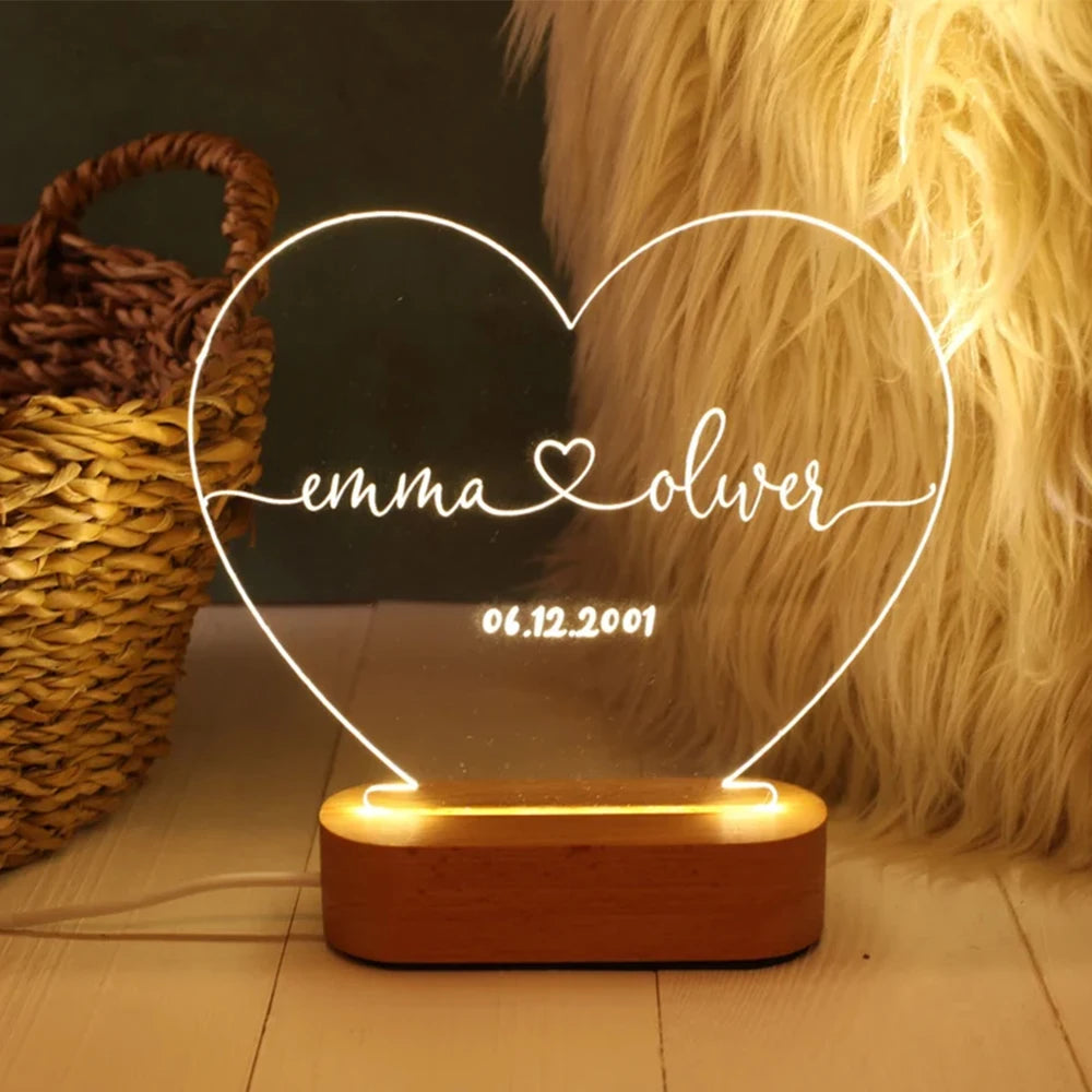 Personalized 3D Photo Lamp (Different Variations)