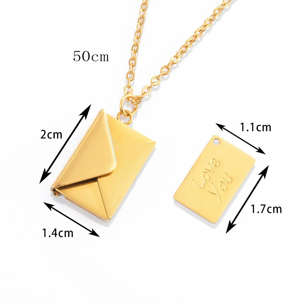 Envelope Love Letter Necklace