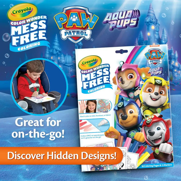 Crayola Mess Free Coloring Book: Paw Patrol Aqua Pups