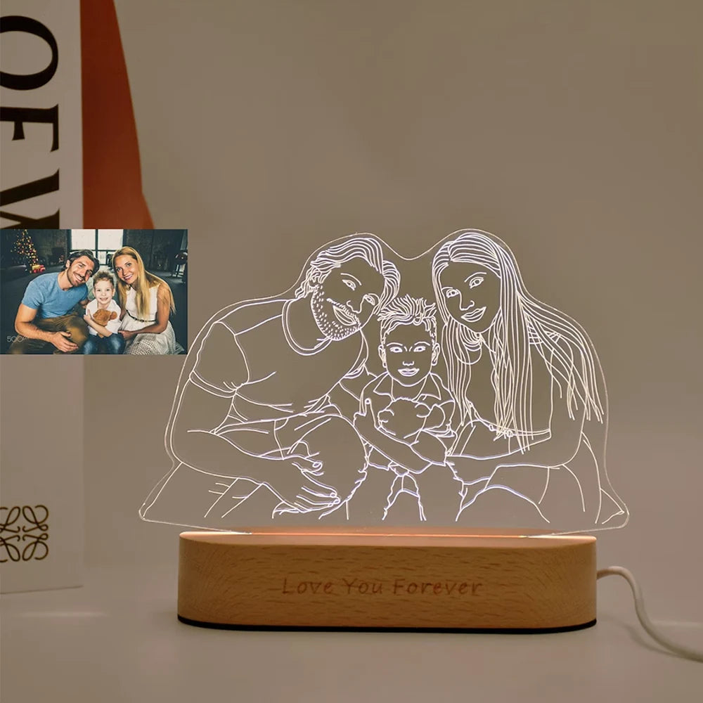 Personalized 3D Photo Lamp (Different Variations)