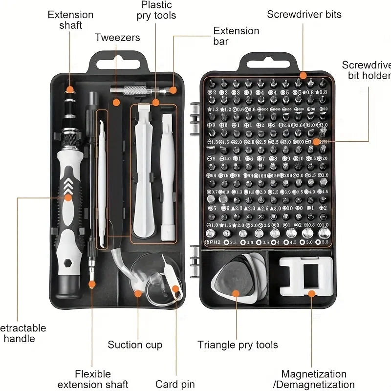 115 in 1 Magnetic Repair Set