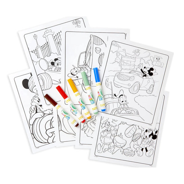 Crayola Mess Free Coloring Book: Mickey Mouse Roadster Racers