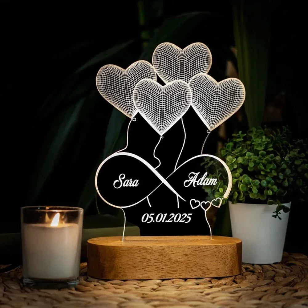 Personalized 3D Photo Lamp (Different Variations)