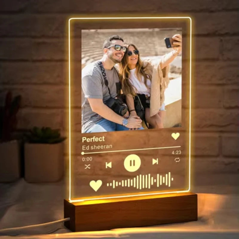 Personalized Spotify LED Photo Plaque