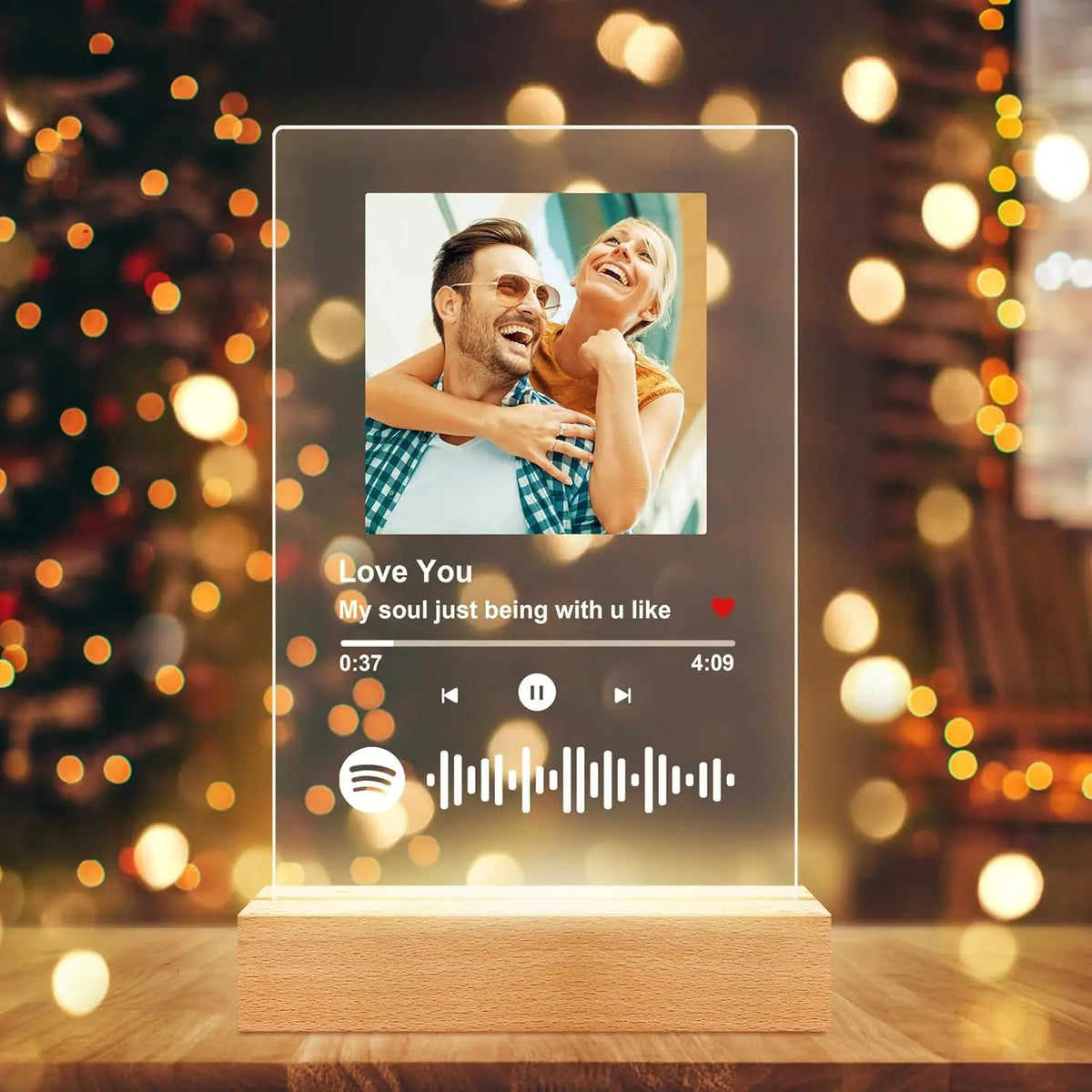 Personalized Spotify LED Photo Plaque