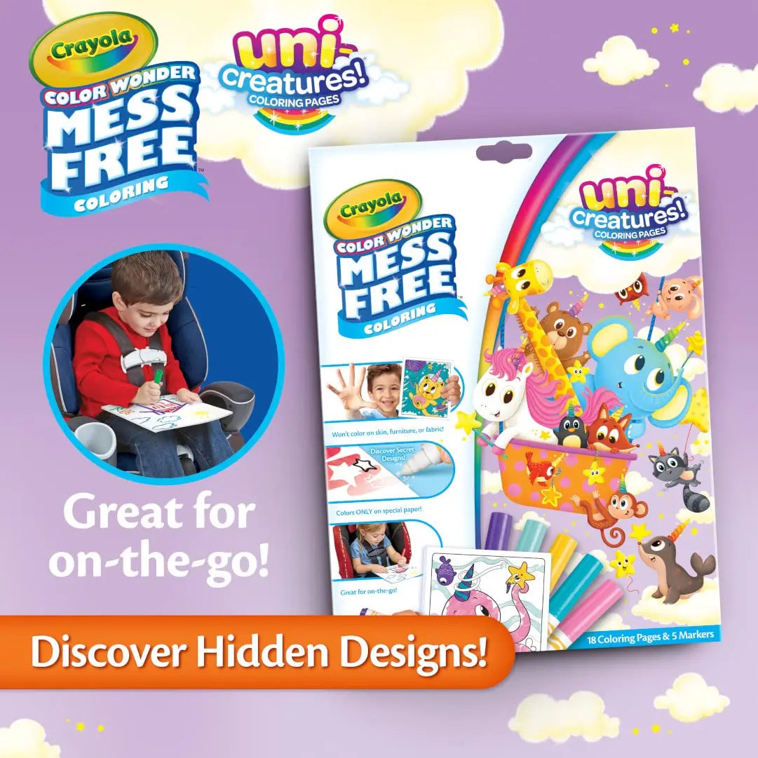 Crayola Mess Free Coloring Book: Uni-Creatures