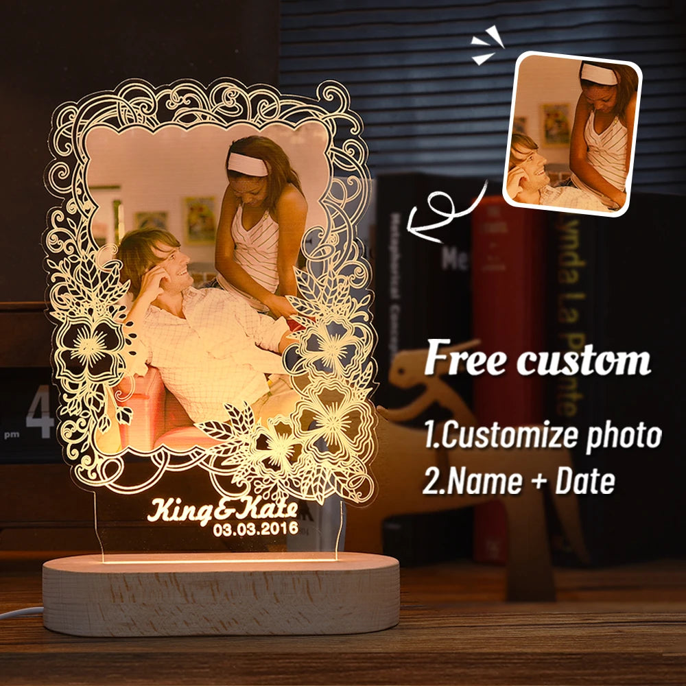 Personalized 3D Photo Lamp (Different Variations)