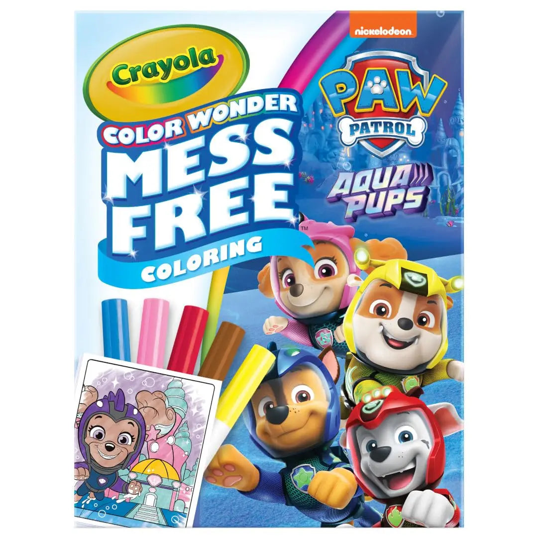 Crayola Mess Free Coloring Book: Paw Patrol Aqua Pups