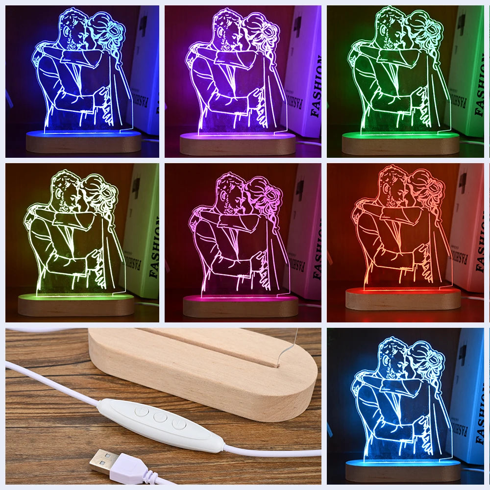 Personalized 3D Photo Lamp (Different Variations)