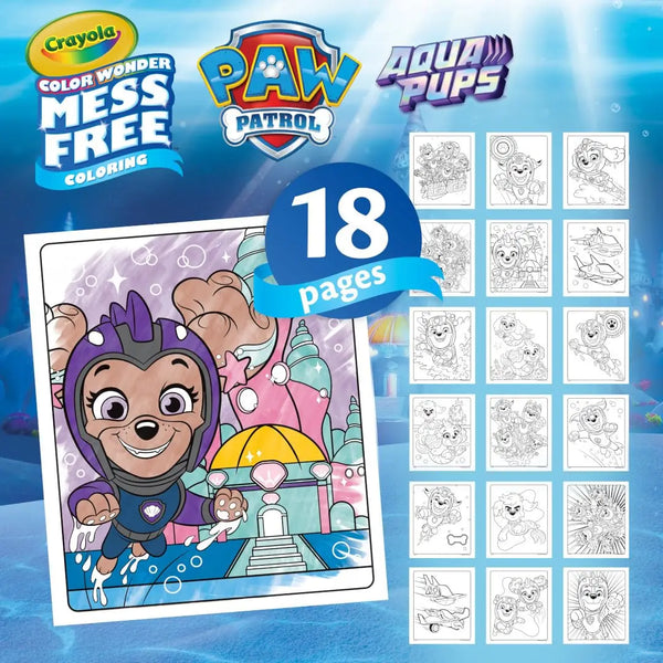 Crayola Mess Free Coloring Book: Paw Patrol Aqua Pups