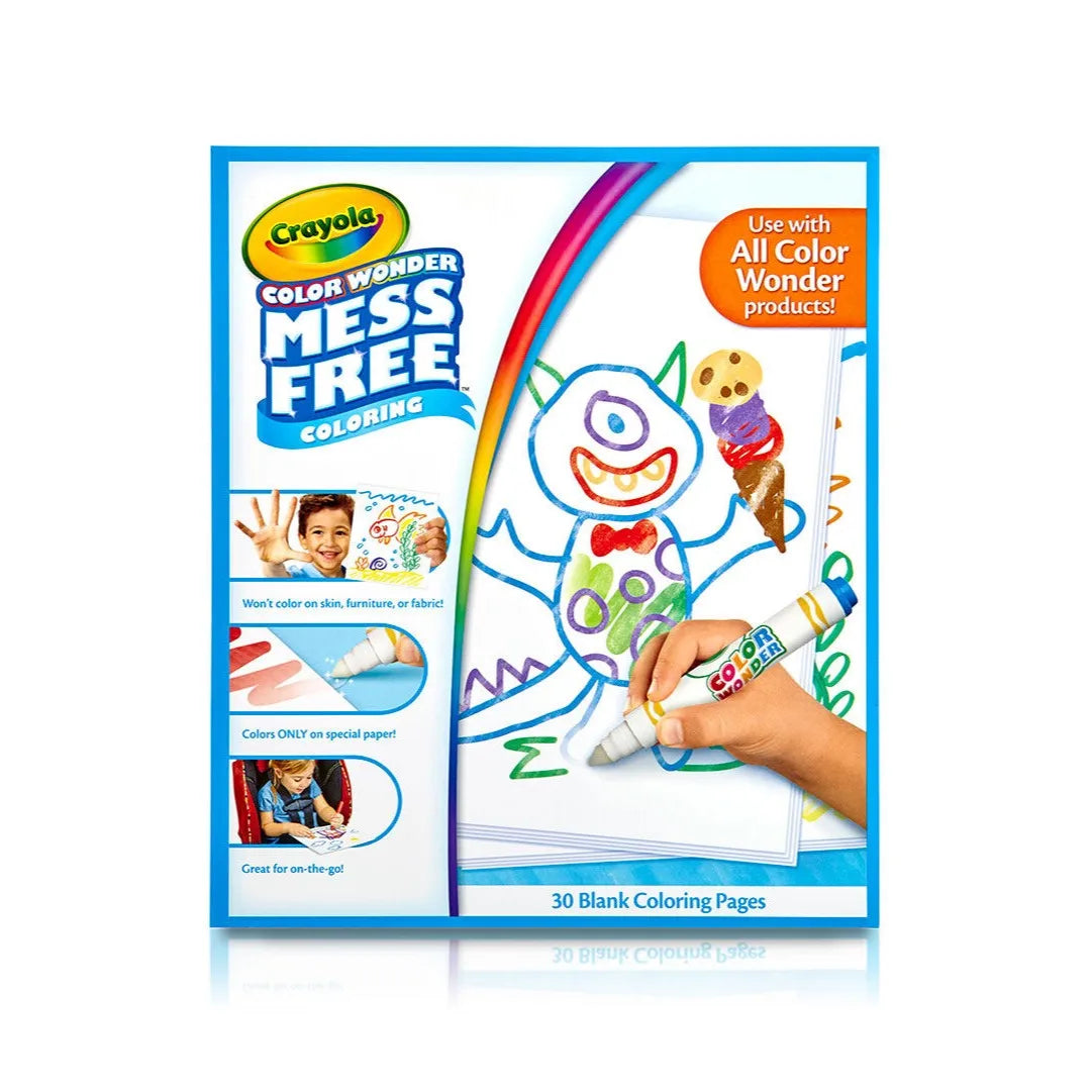 Crayola Mess Free Coloring Book: 30-Page Freehand Drawing and Painting