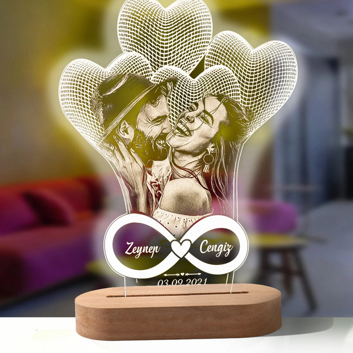 Personalized 3D Photo Lamp (Different Variations)