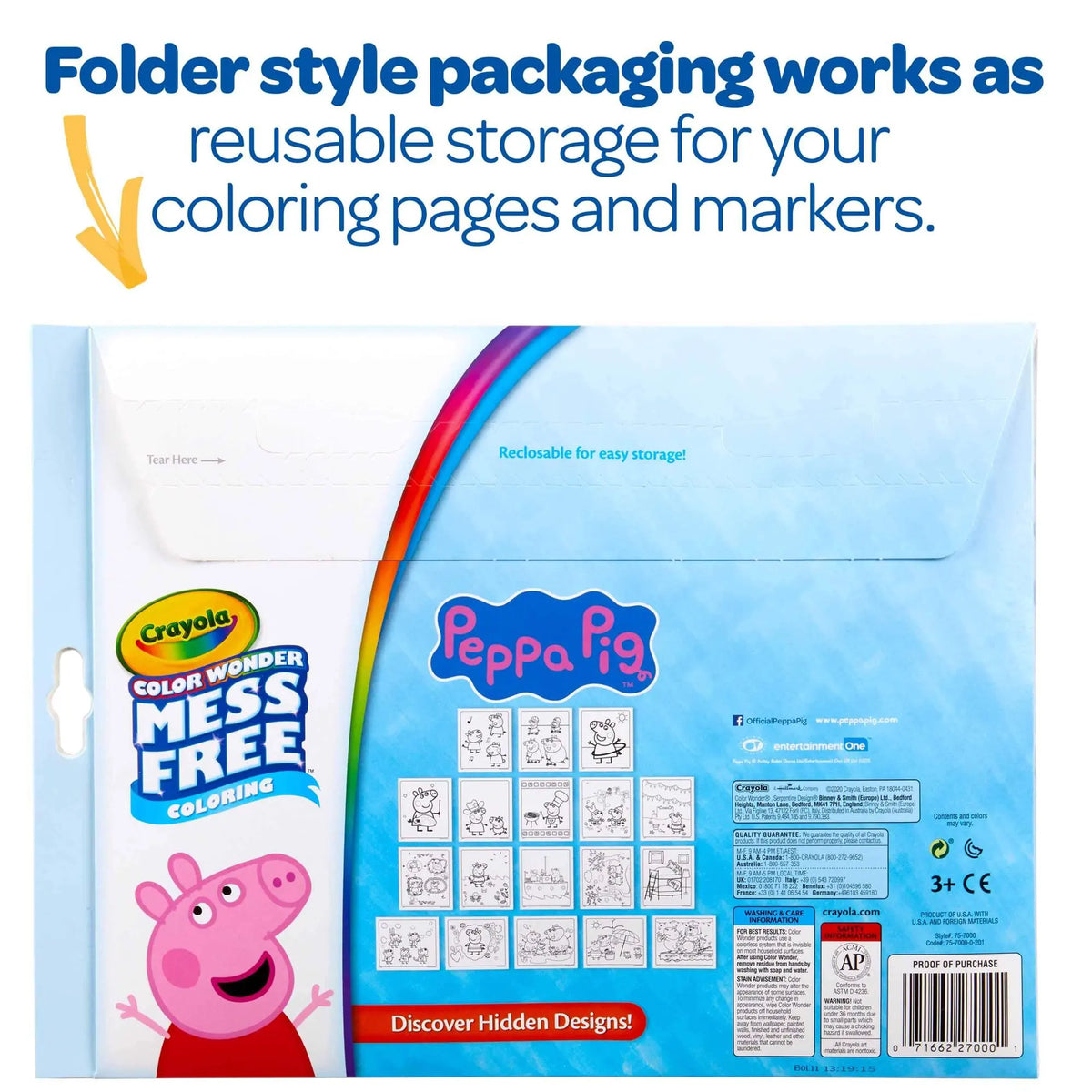 Crayola Mess Free Coloring Book: Peppa Pig