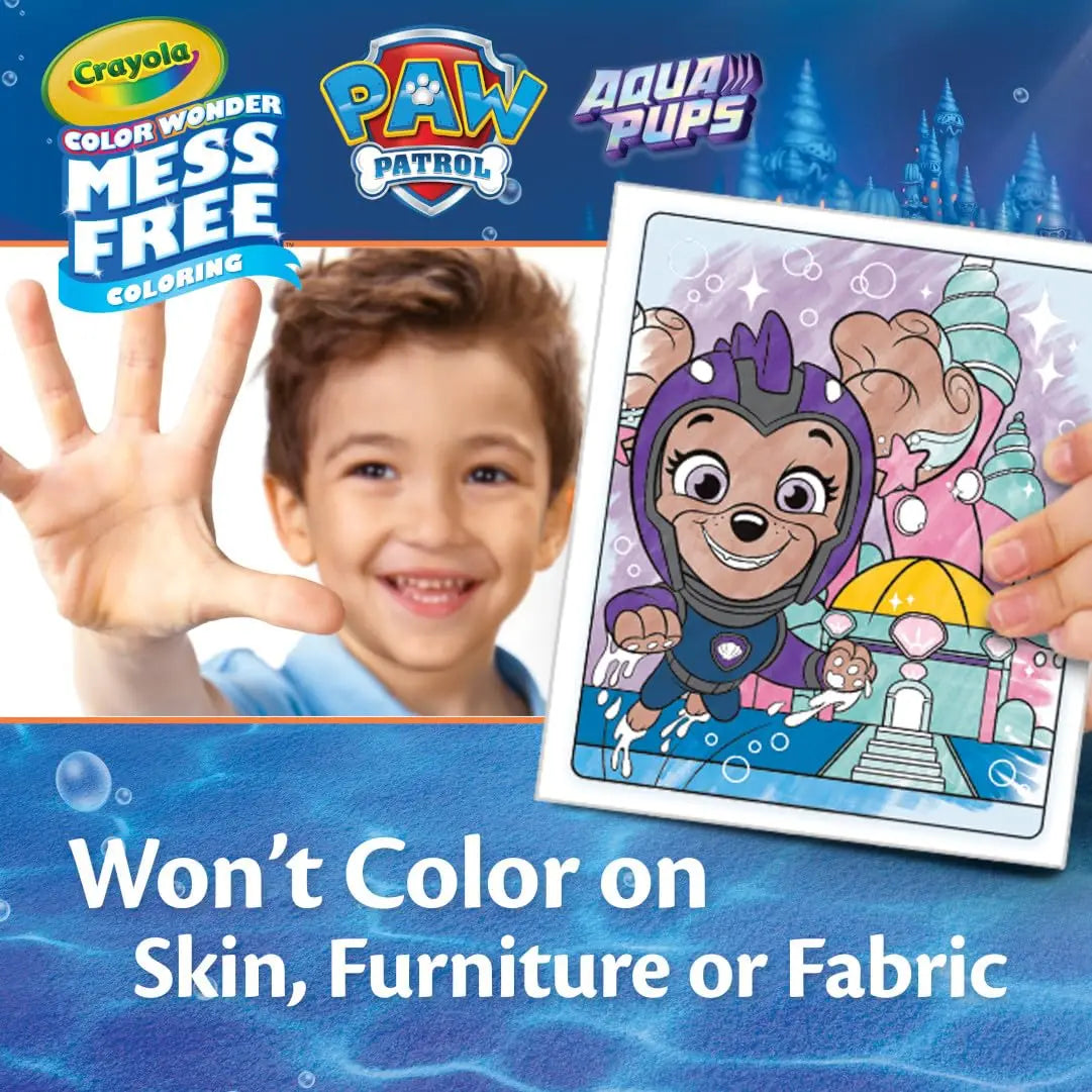 Crayola Mess Free Coloring Book: Paw Patrol Aqua Pups