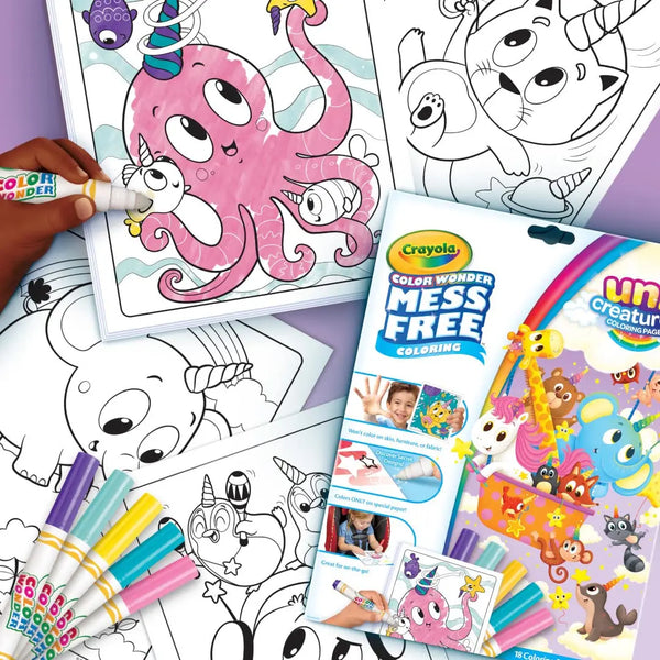 Crayola Mess Free Coloring Book: Uni-Creatures