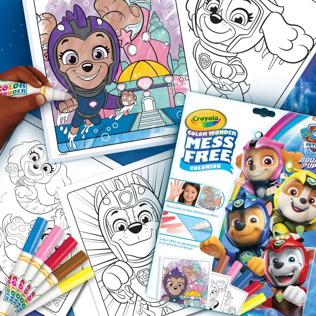 Crayola Mess Free Coloring Book: Paw Patrol Aqua Pups