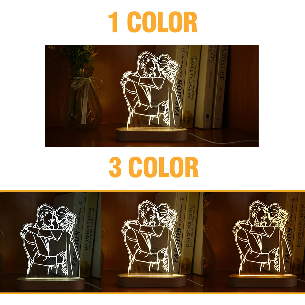 Personalized 3D Photo Lamp (Different Variations)