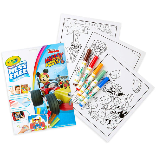 Crayola Mess Free Coloring Book: Mickey Mouse Roadster Racers